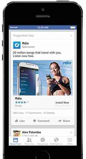 Tracciare campagne Facebook Installazioni dell'app 4 Facebook Campaign Install App