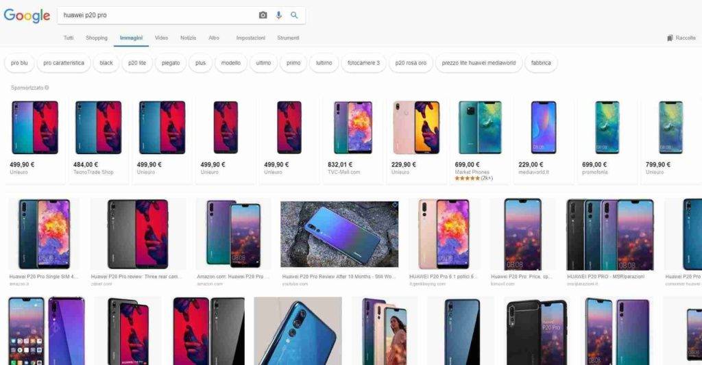 Gli annunci Google Shopping arrivano anche in Google Immagini 2 google image shopping