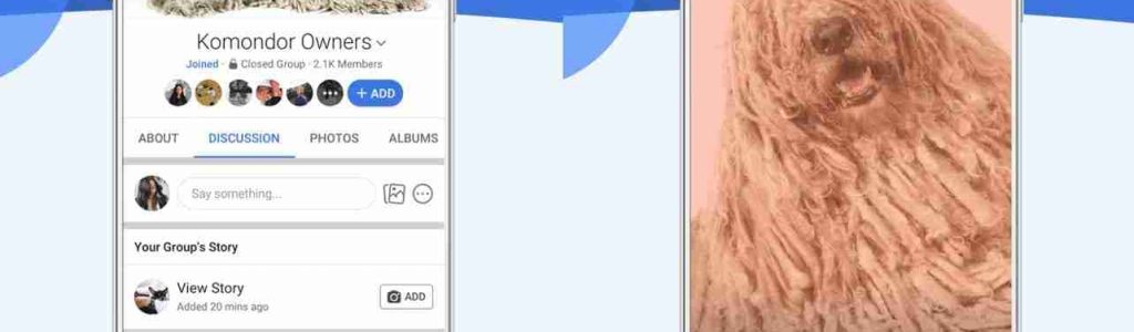 facebook group stories